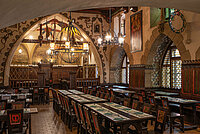 Photo of the interior of the Brewery and restaurant U Fleků 